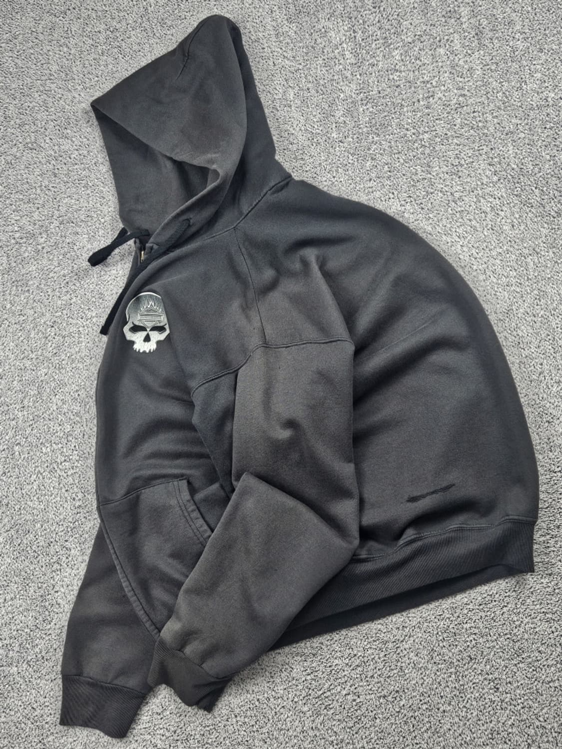 할리데이비슨 스컬로고 스웻 후드 집업 ( 상세설명참조 ) / 10477 상품이미지3