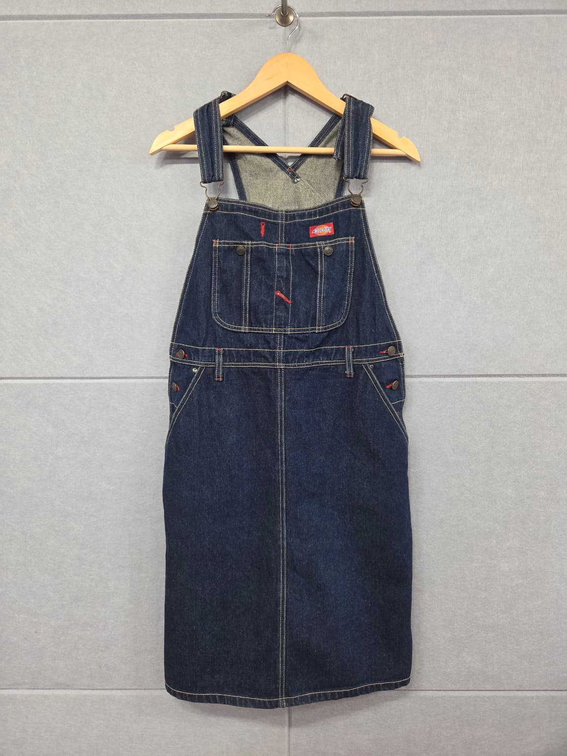 Dickies 디키즈 데님 오버롤 스커트 멜빵 원피스 상품이미지1
