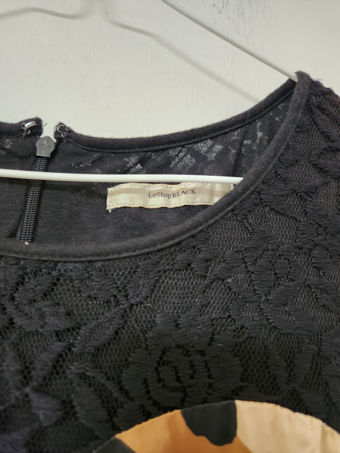 르샵블랙   레이스 배색 롱원피스55 상품이미지3