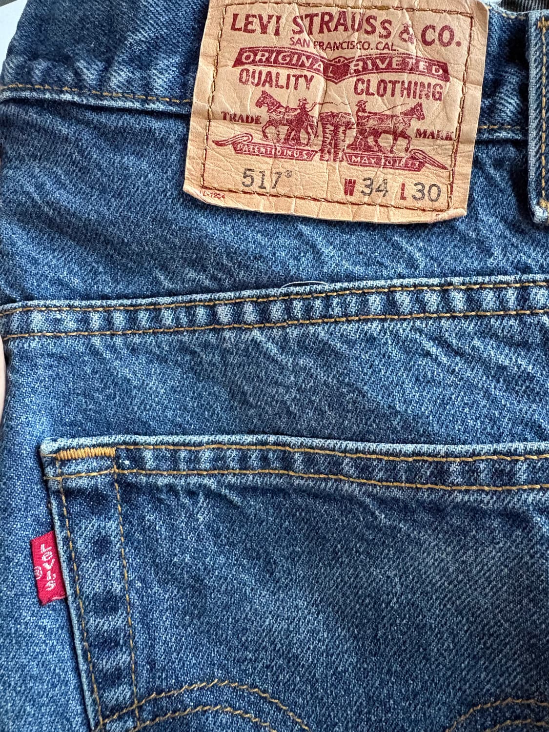 (34x30, 실측 32) 00s 리바이스 517 중청 mexico 상품이미지5