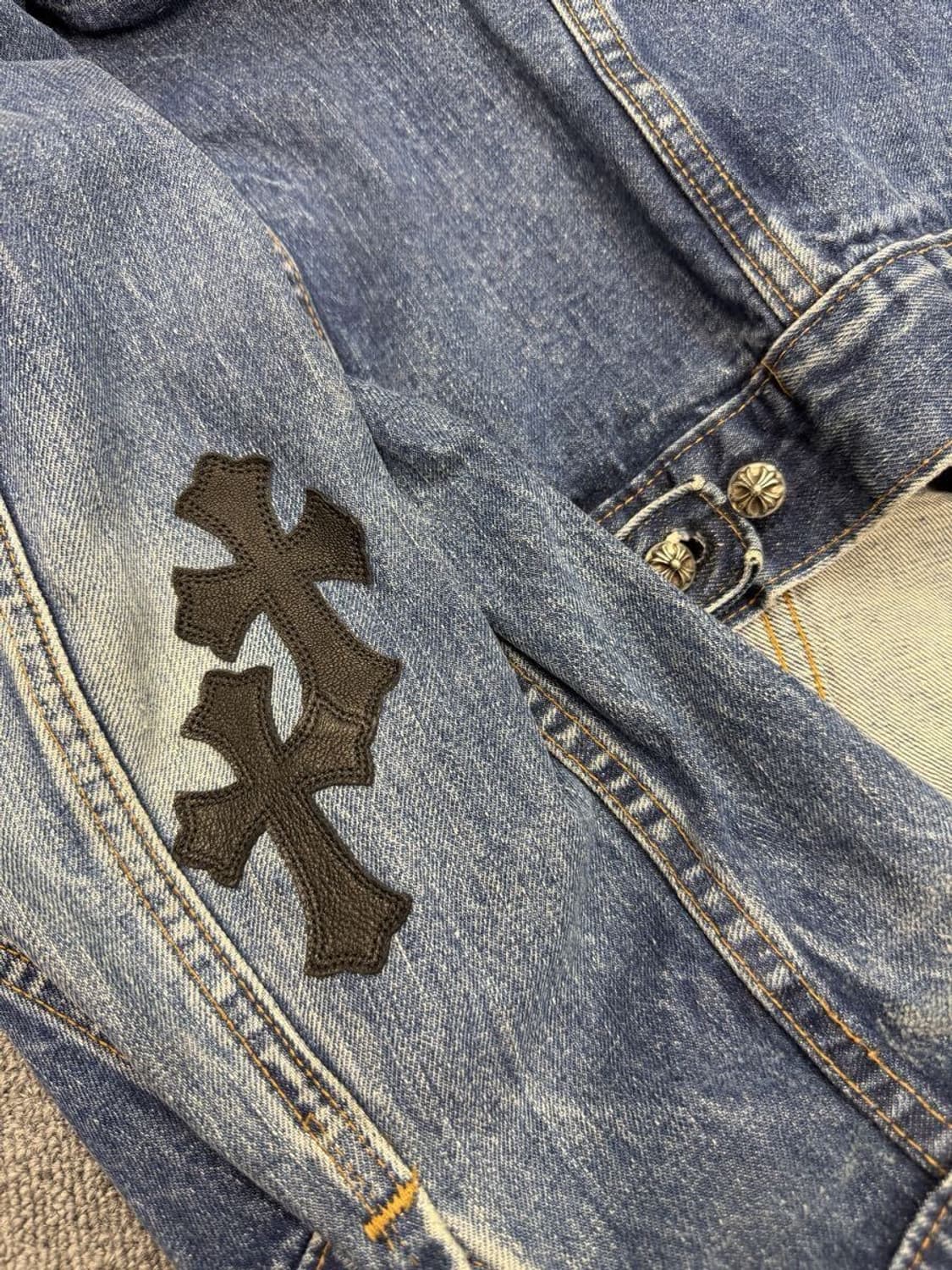 크롬하츠 X 리바이스 데님 자켓 XL 상품이미지6