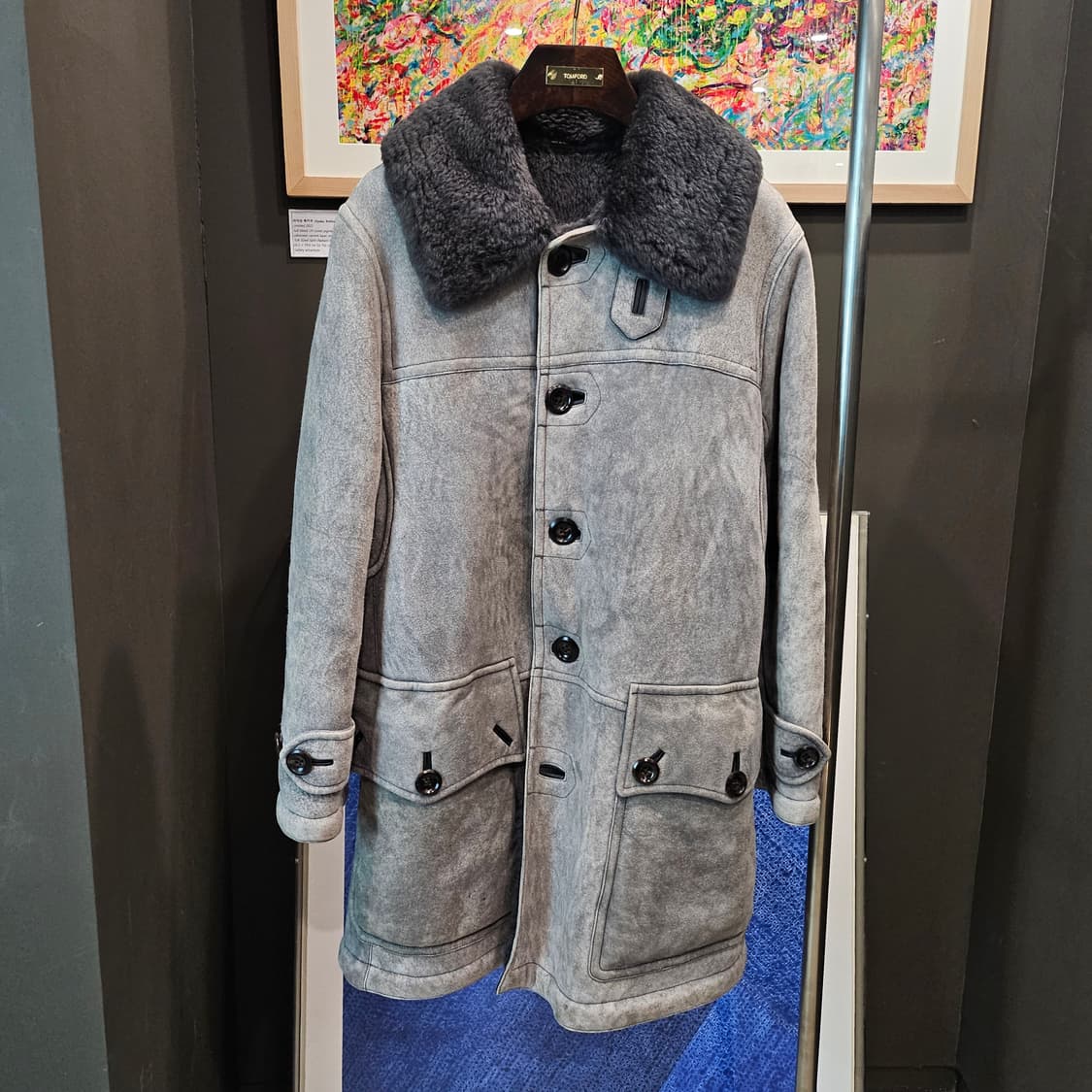 톰포드 캐시미어 스웨이드 풀 시어링 무스탕 자켓 상품이미지2