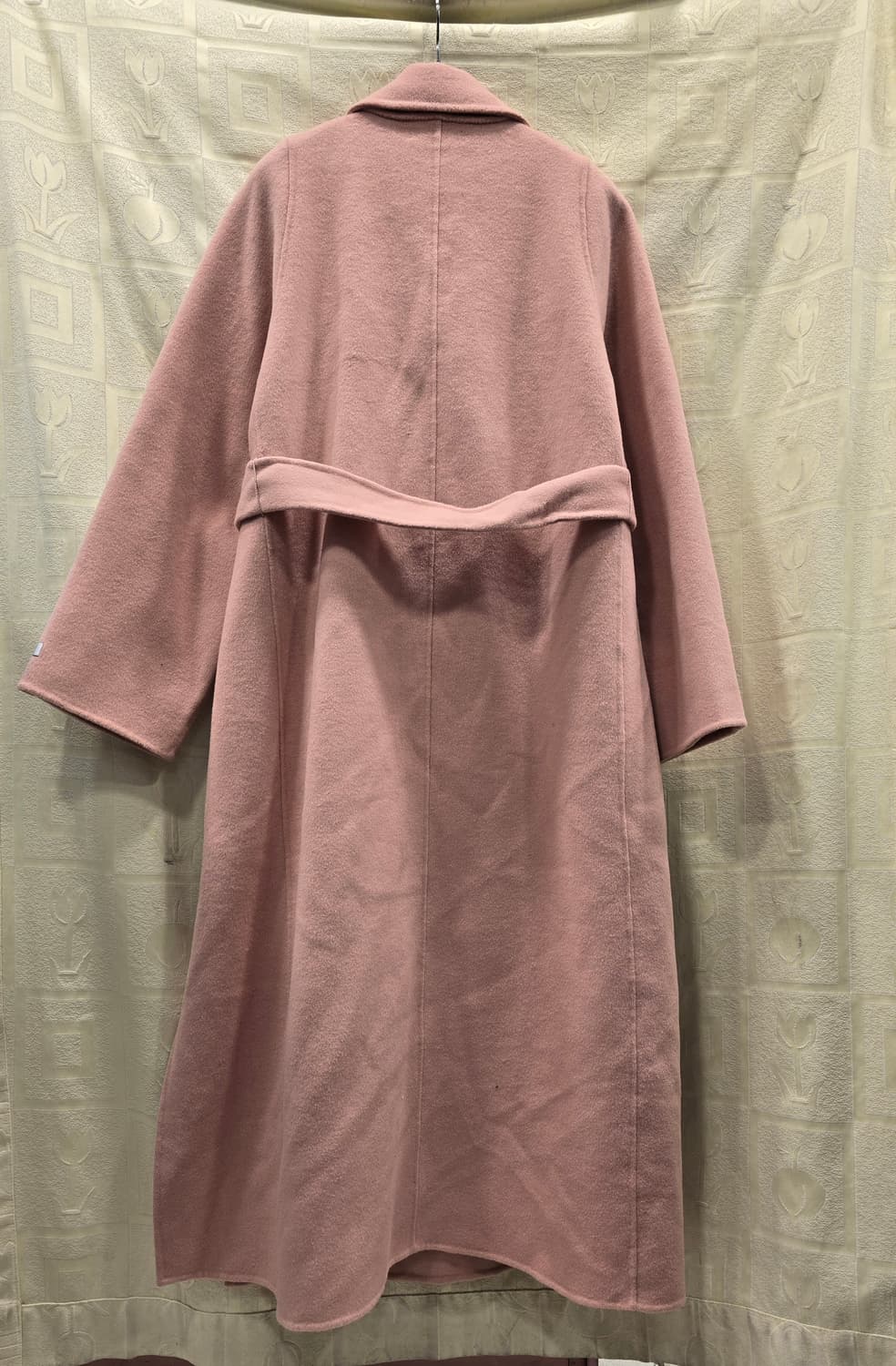 마리마켓 핸드메이드 핑크 울 롱 코트 M(66) 상품이미지6