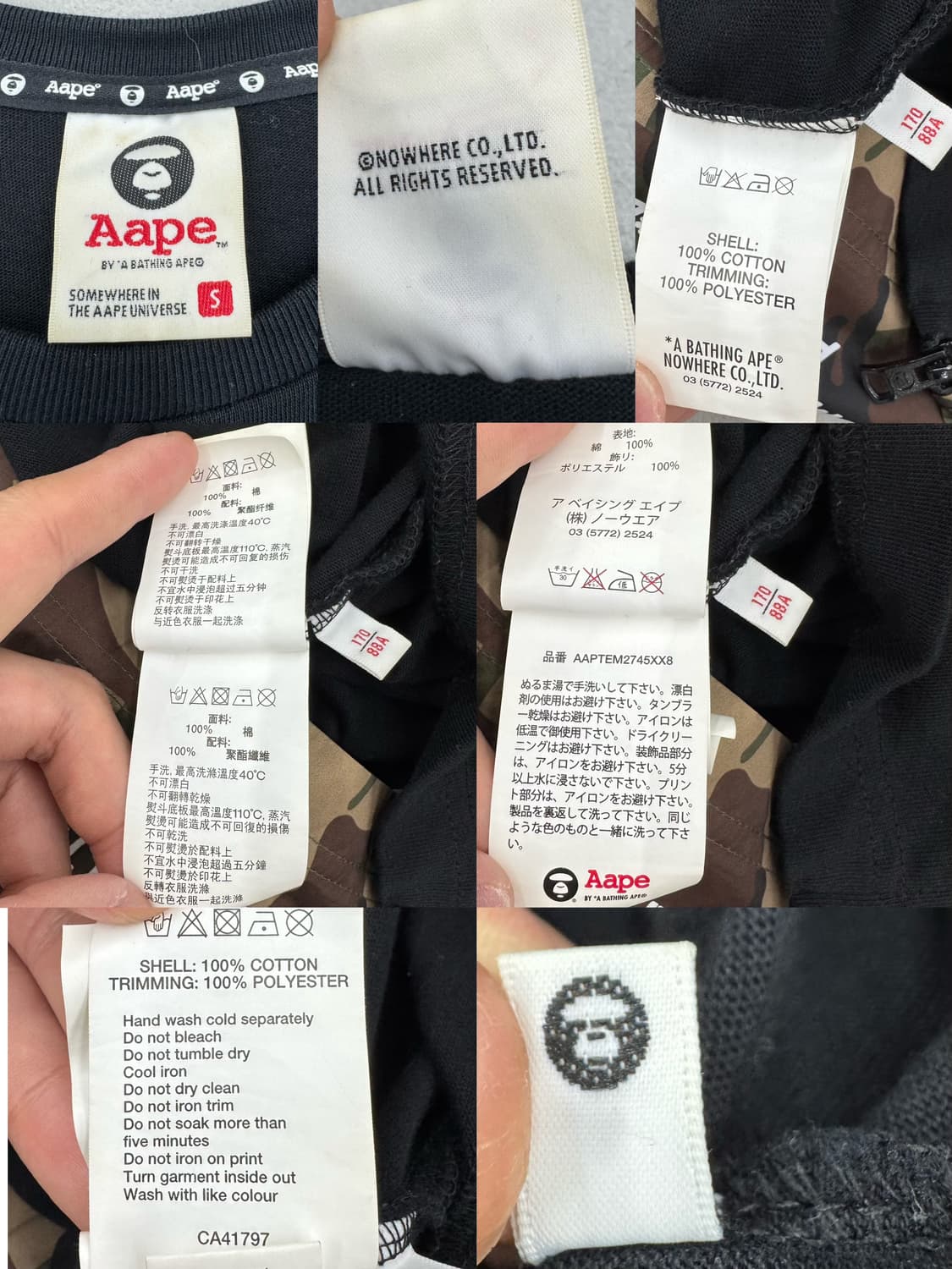 베이프 에이프 유니버스 카모 반팔 티셔츠 상품이미지10