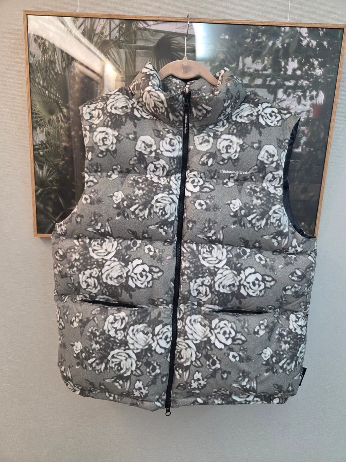 디스이즈네버댓 플라워 그레이 패딩 베스트 상품이미지1