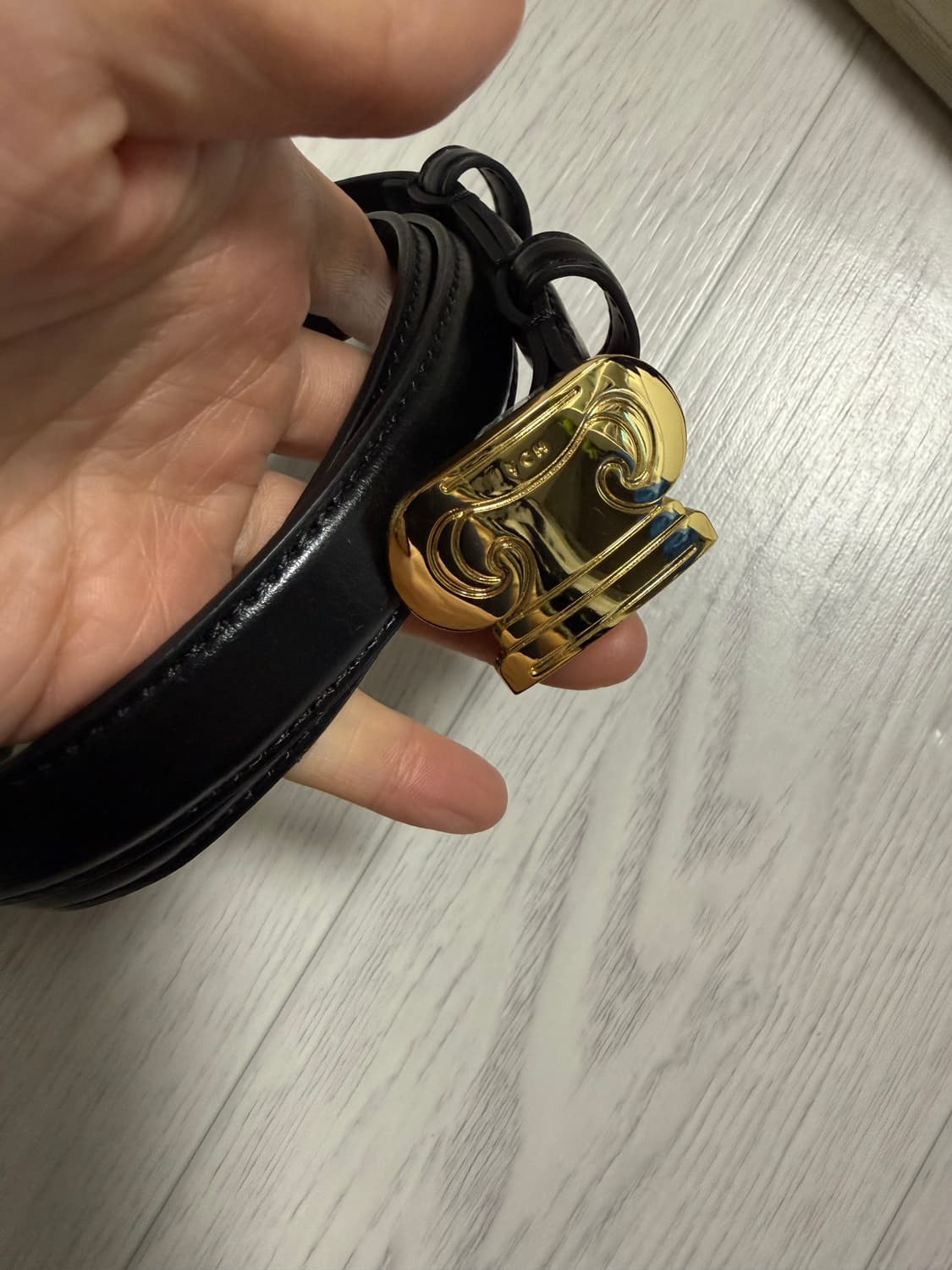 (YCH 윤춘호) 클래식 금장 벨트 상품이미지1