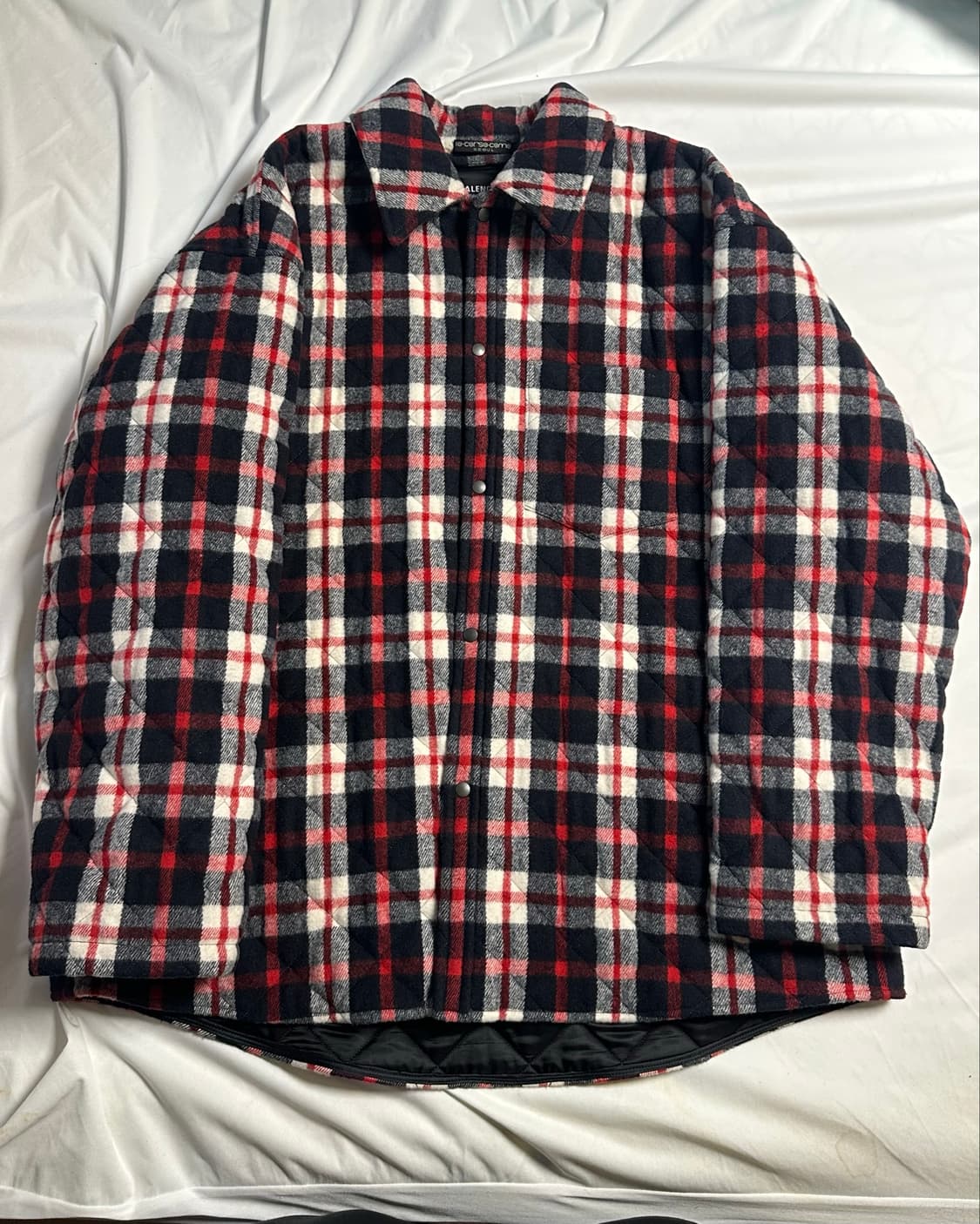 발렌시아가 패디드 플란넬 자켓 (46) / balenciaga 상품이미지1