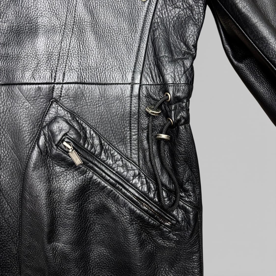 90's 도나 카란 레더 자켓 상품이미지6