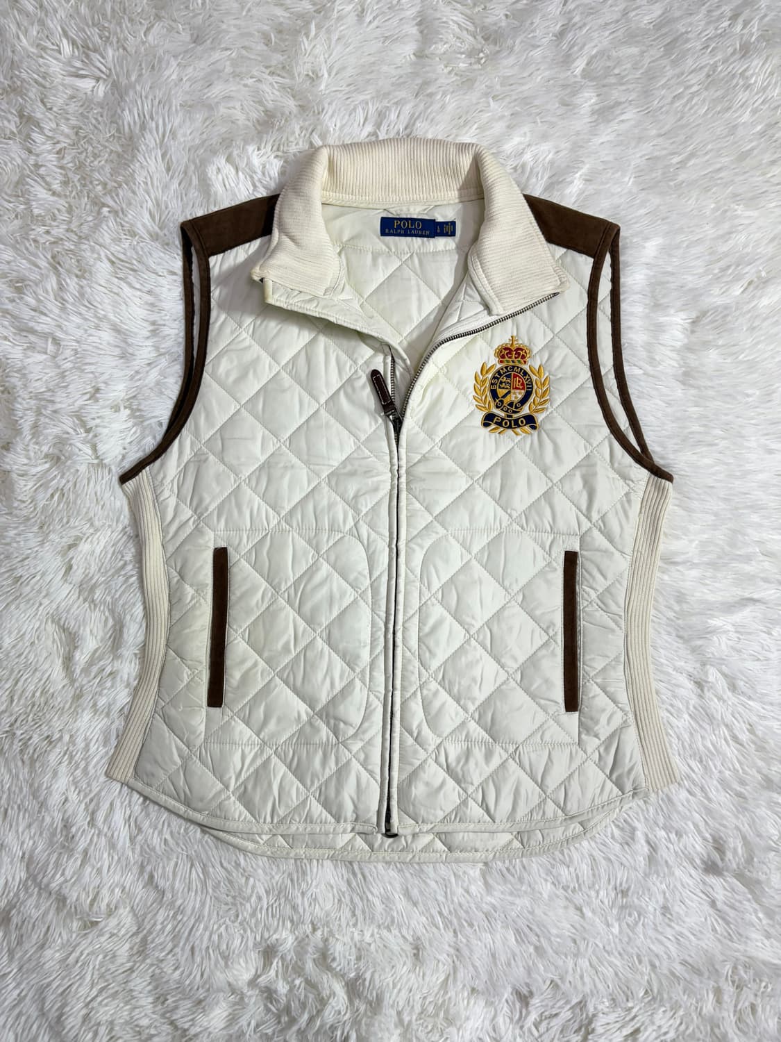 폴로 랄프로렌 화이트 투웨이 패치로고 베스트  상품이미지3