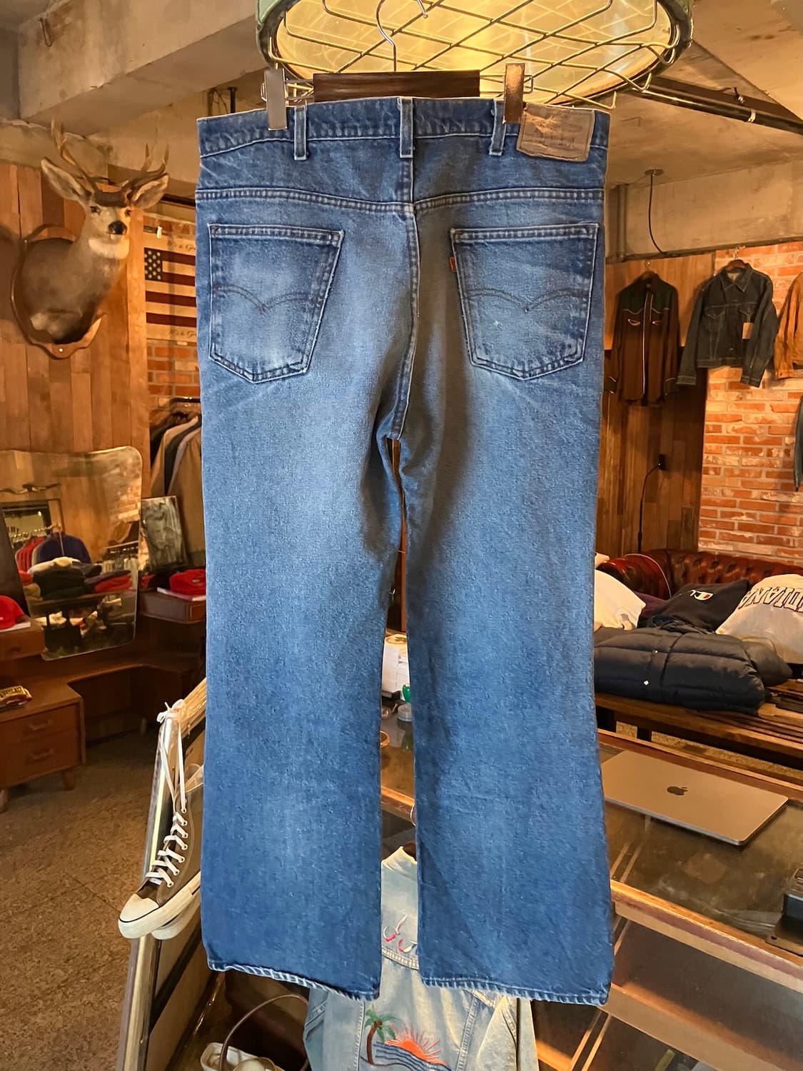 80s USA 빈티지 리바이스 517 부츠컷 데님 팬츠 상품이미지5