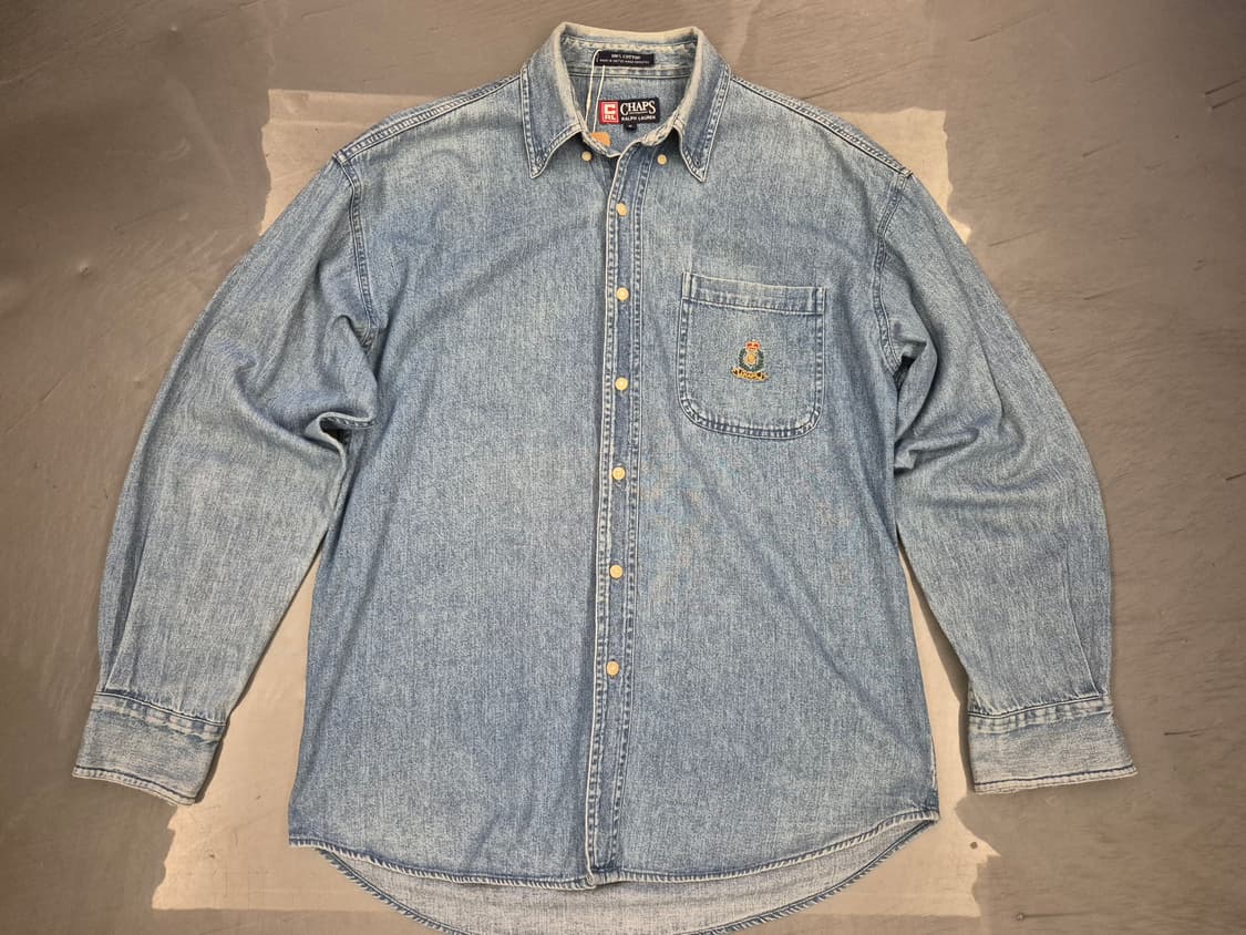 90s 챕스랄프로렌 데님 셔츠 상품이미지1