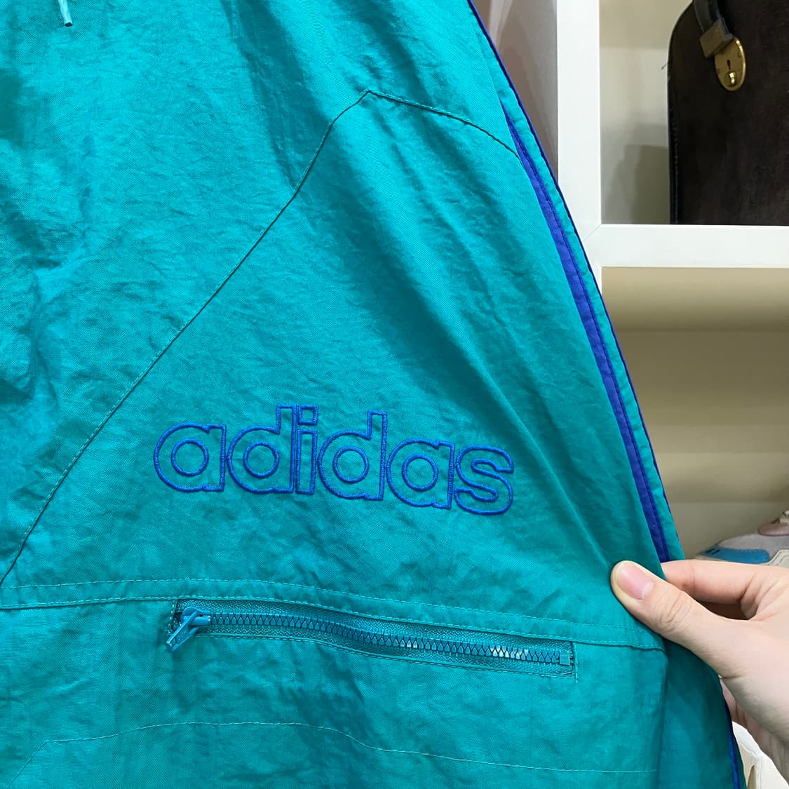 아디다스 파이어버드 후드 누빔 바람막이 상품이미지5