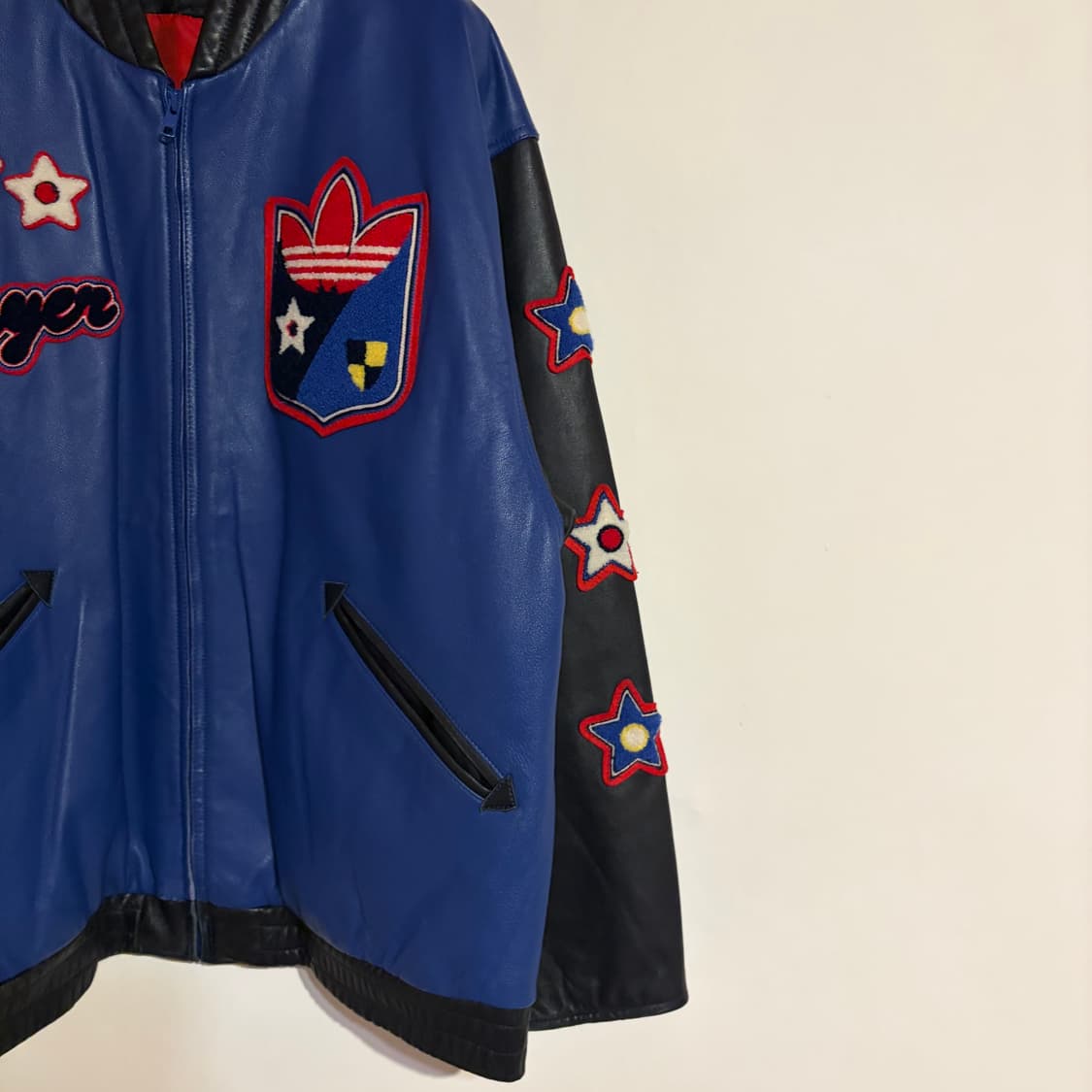 00s Adidas Run Dmc Leather Jacket 상품이미지2