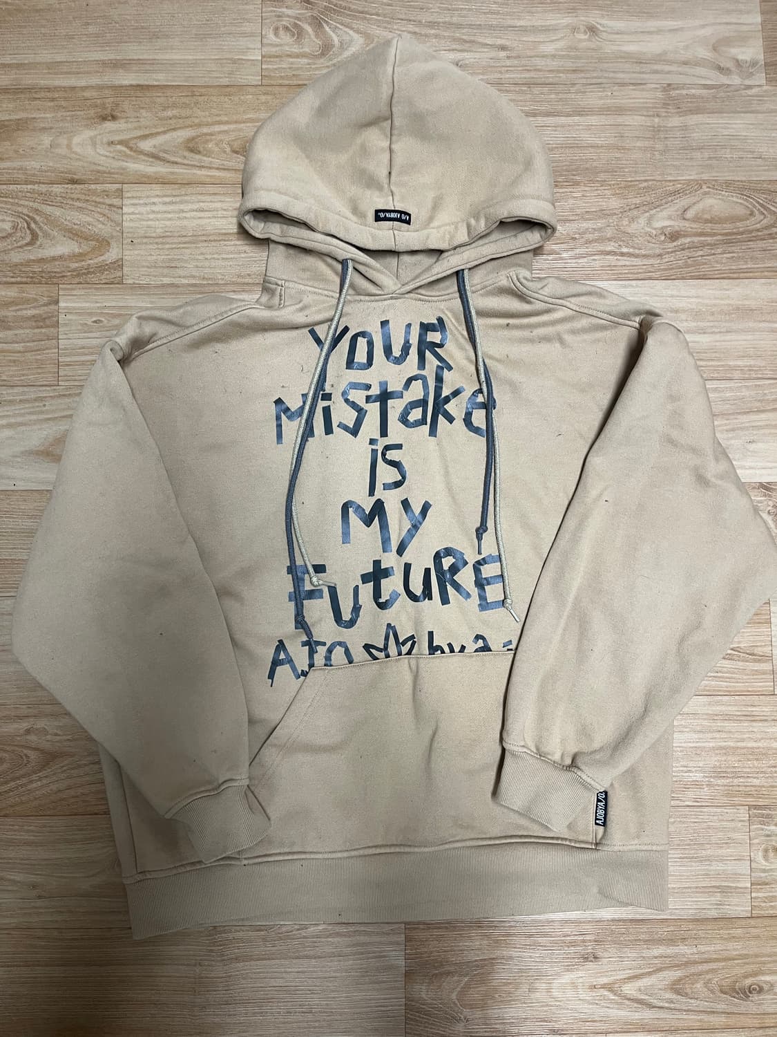 아조바이아조 후드티 베이지 L 상품이미지1