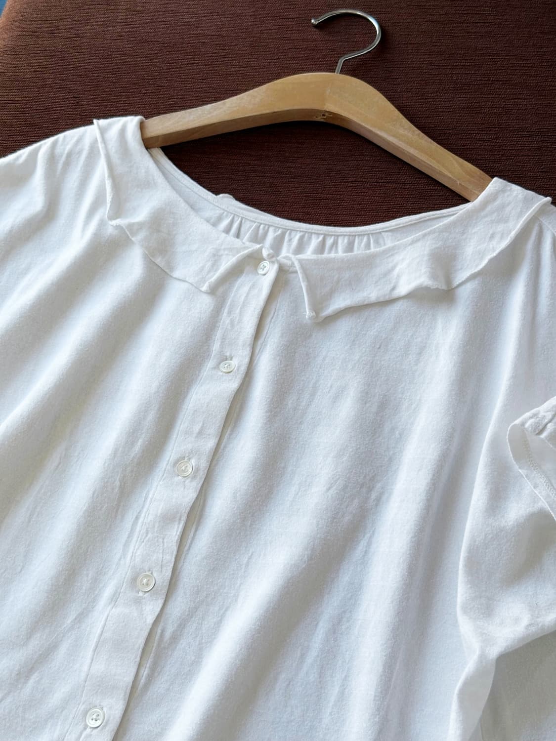 Stretched cotton stripe pattern top 상품이미지2