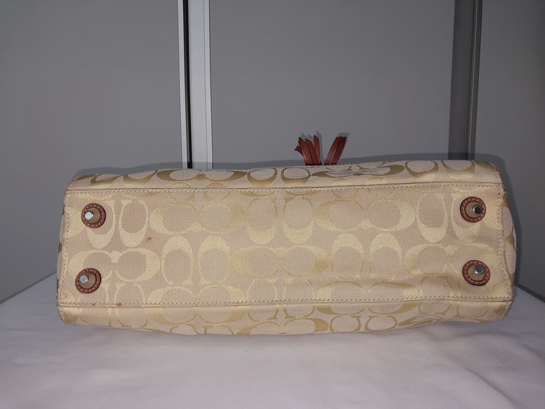 SALE🫶[정품] 코치 빈티지 태슬 옐로우 토트백 상품이미지7