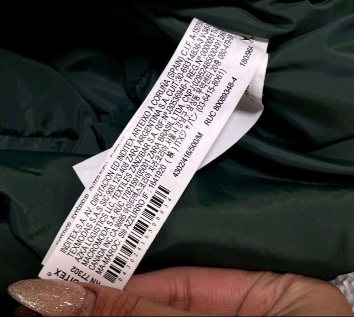 자라 ZARA 코듀로이 바시티 자켓  100/L 상품이미지4