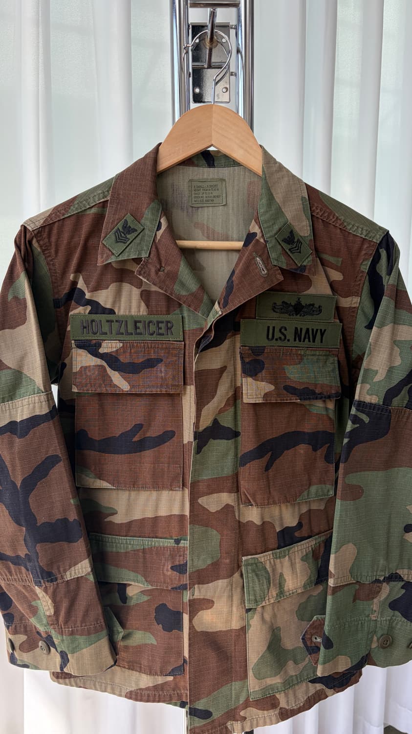 [XS]US NAVY 미군 90s 우드랜드 BDU 셔츠 자켓 상품이미지3