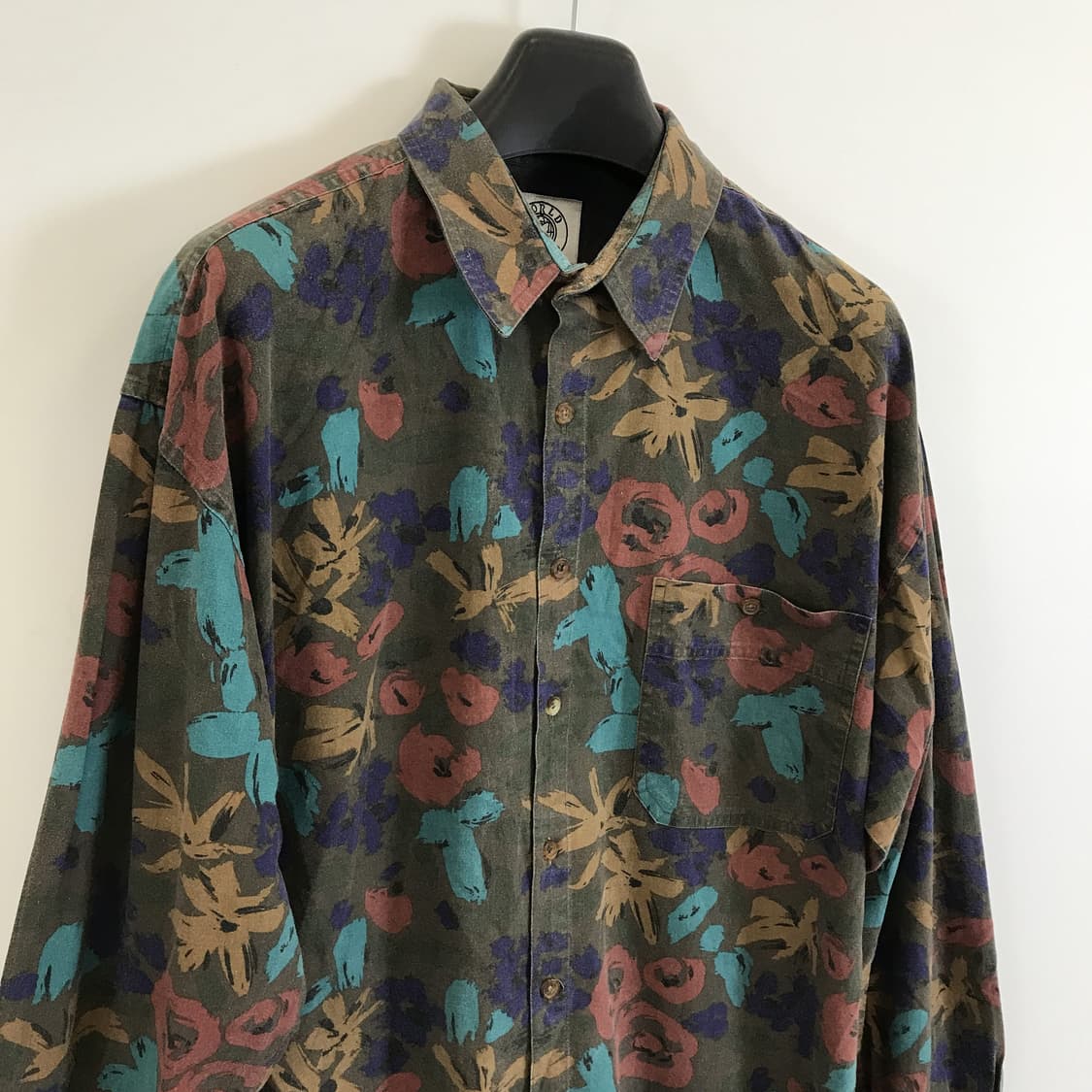 월드아일랜드 USA 90s 패턴셔츠 [L] 상품이미지2