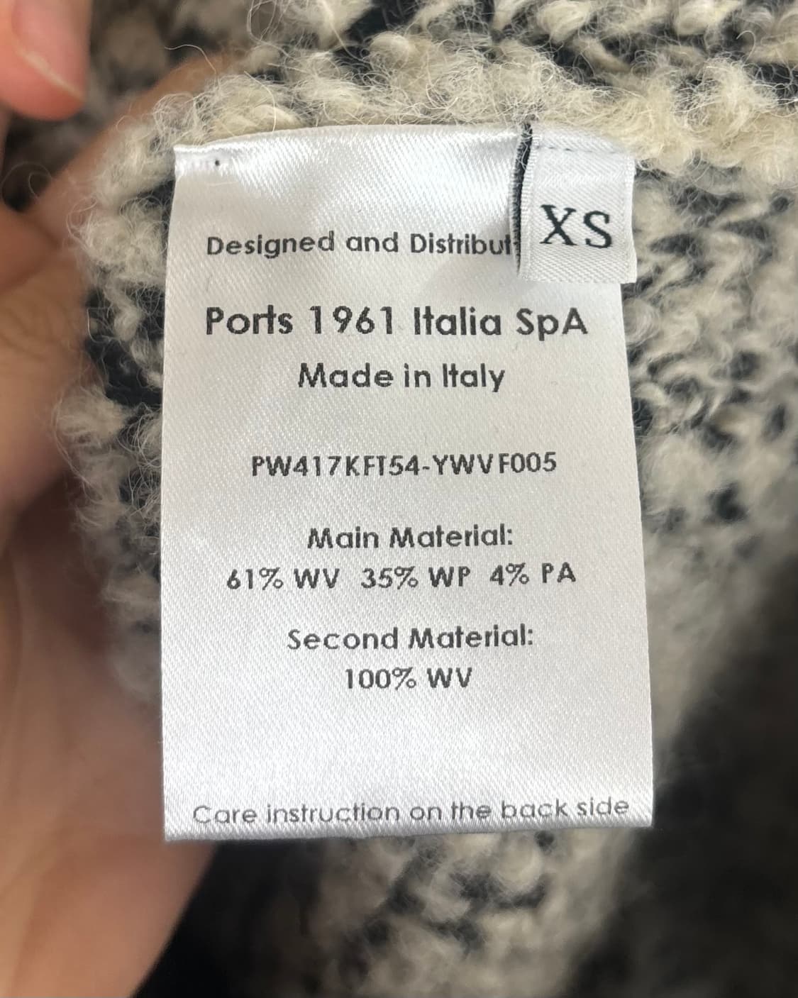 포츠 1961 베이지 하이넥 니트 풀오버 상품이미지8