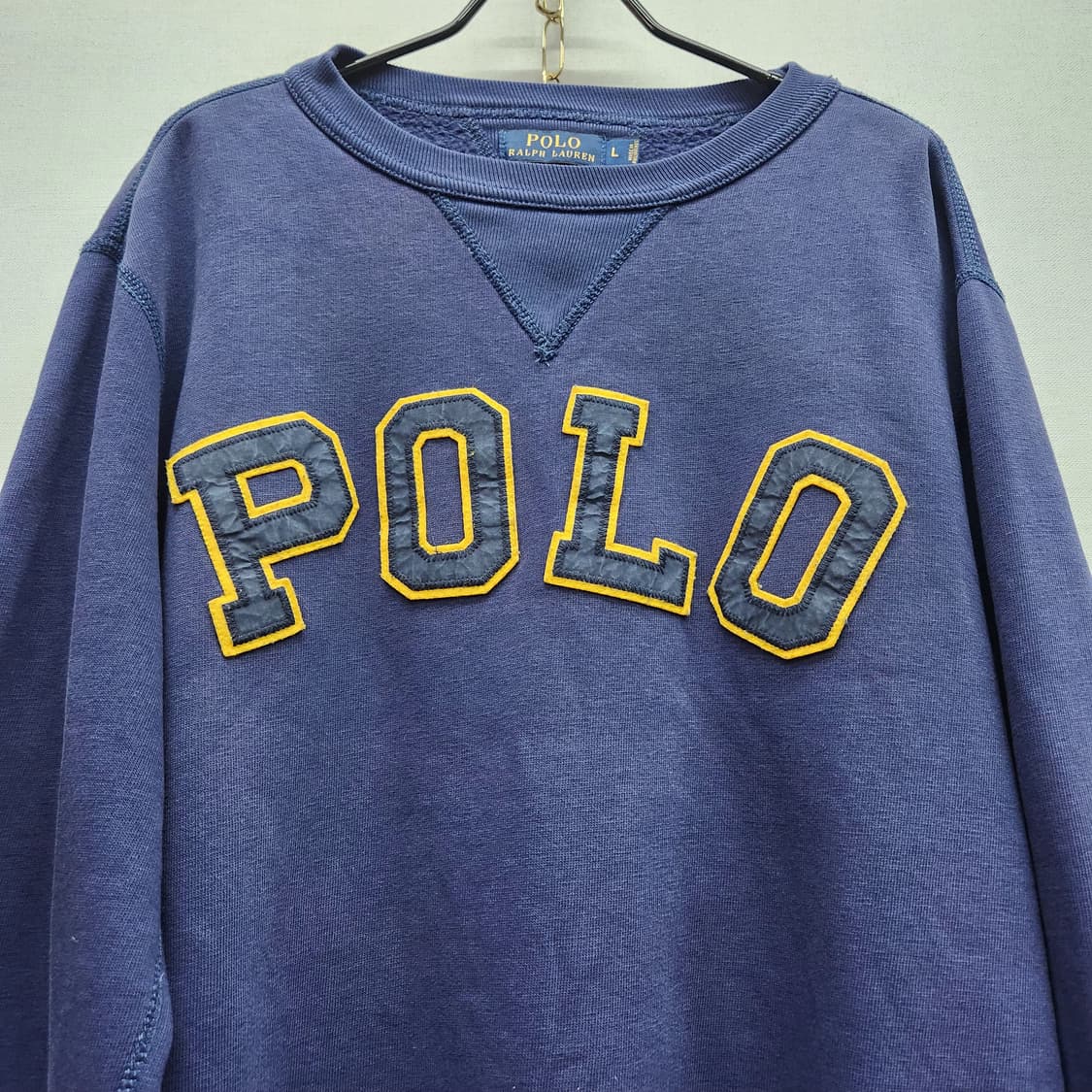 폴로랄프로렌 아치 빅로고 패치 맨투맨 L(XL) 상품이미지2