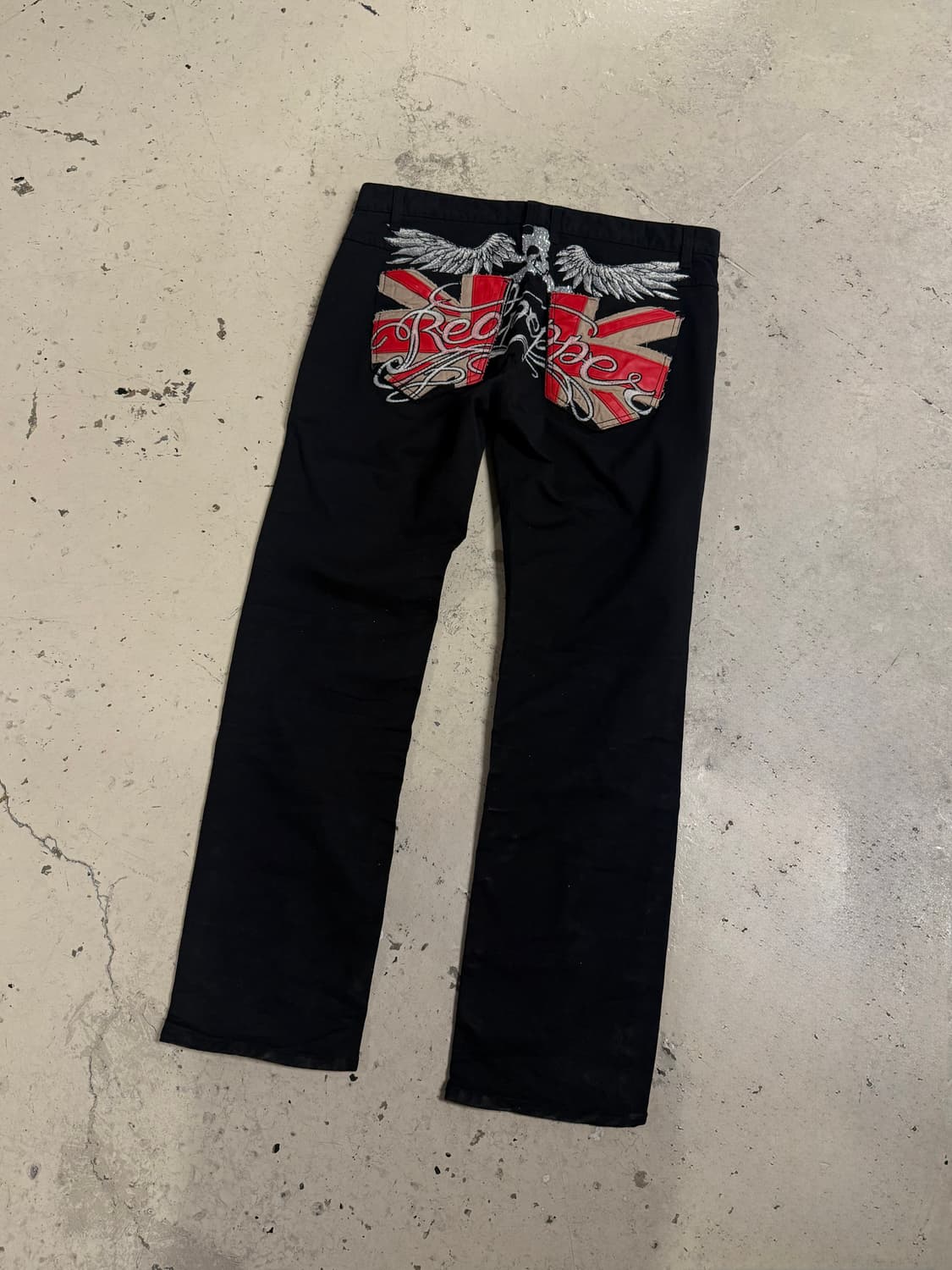 레드 페퍼 red pepper 백 자수 디테일 팬츠 상품이미지1