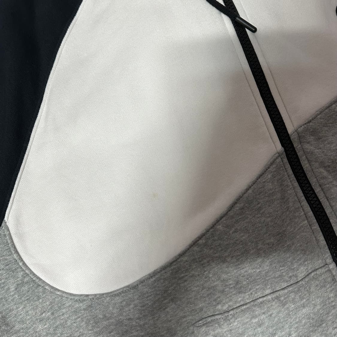 나이키 화이트 그레이 네이비 배색 후드집업 상품이미지3