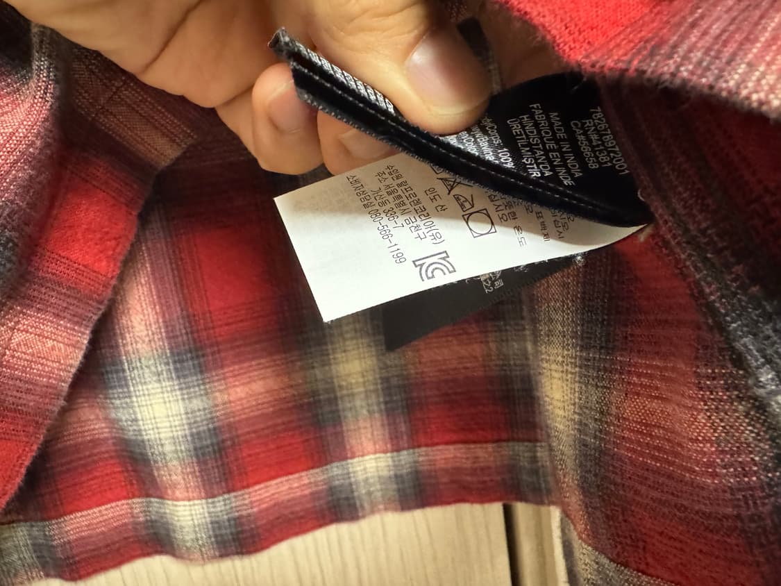 RRL 체크 플레이드 울셔츠 상품이미지4
