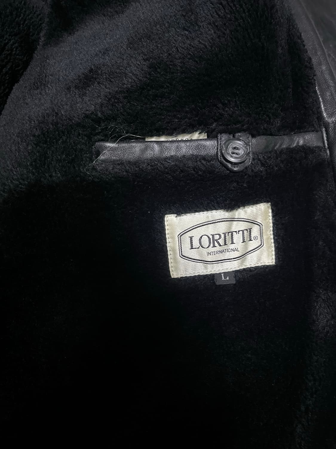 빈티지 LORITTI 사선 가죽 점퍼 상품이미지3