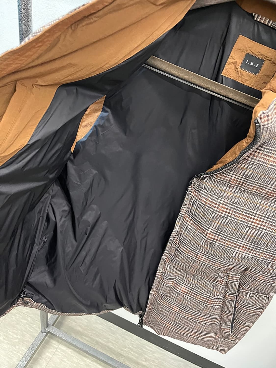 105) 인터메조 글렌체크 패딩조끼  상품이미지5