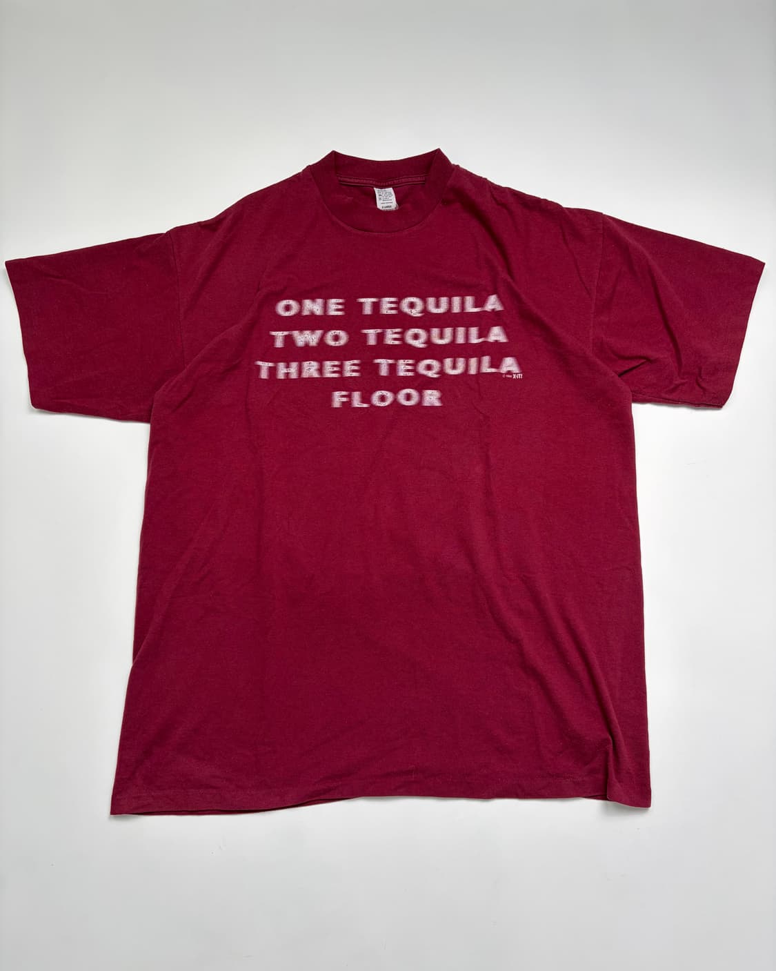 90s Tequila Tee (burgundy) 상품이미지1