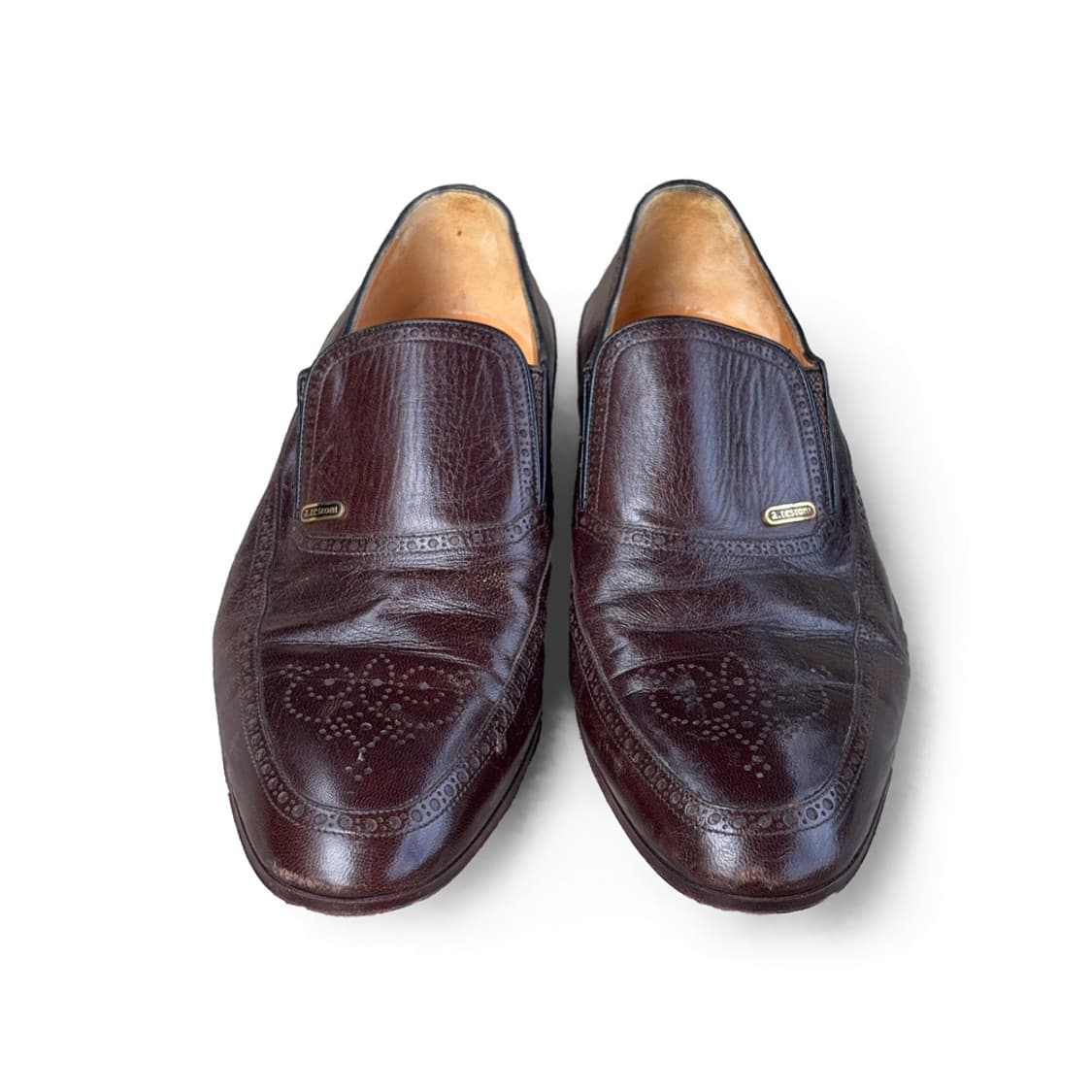 a.testoni Brown Leather Loafers 상품이미지1