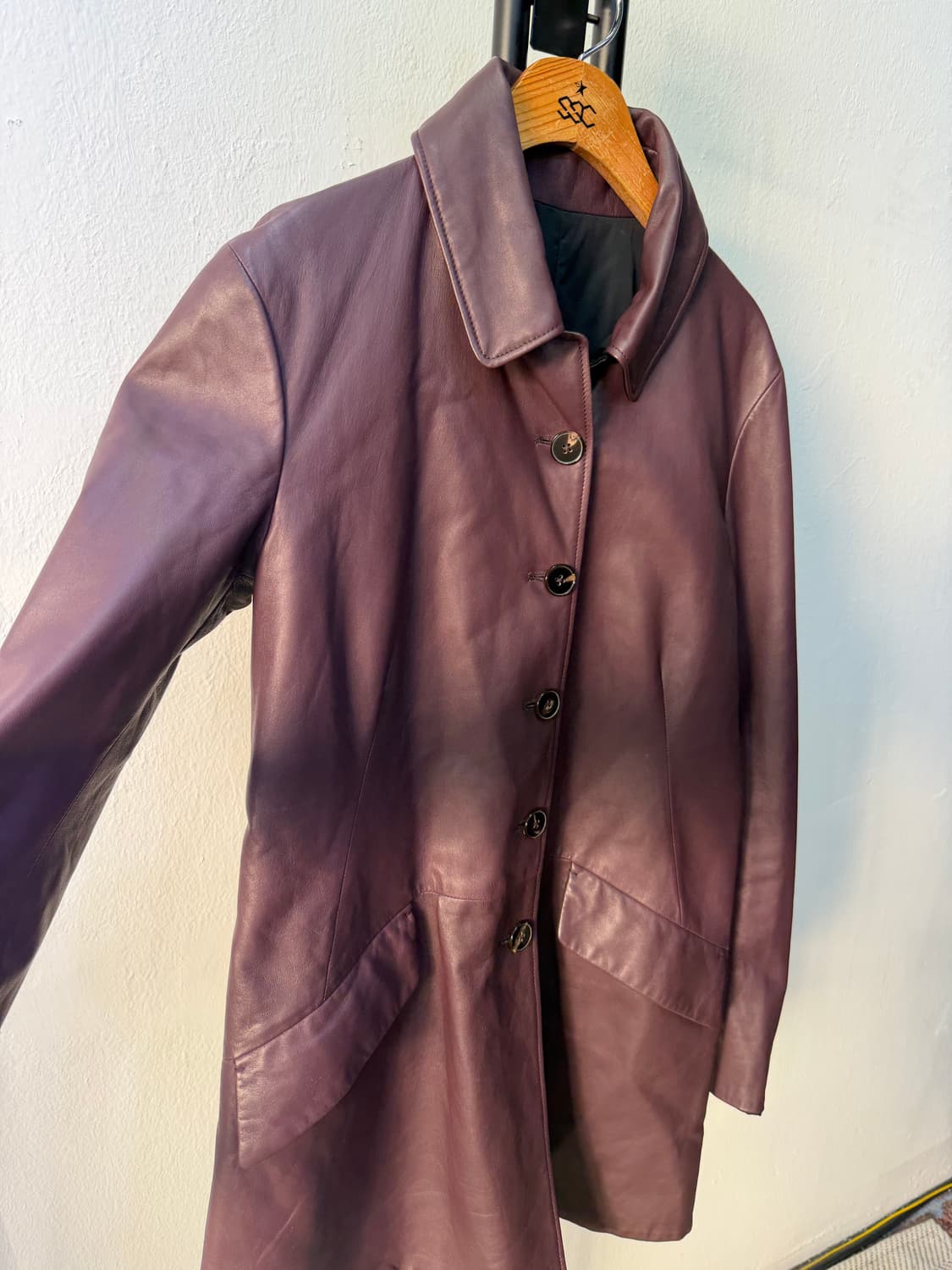 정품) 질샌더 여성 리버시블 양면 가죽자켓 40 (55-66) 상품이미지2