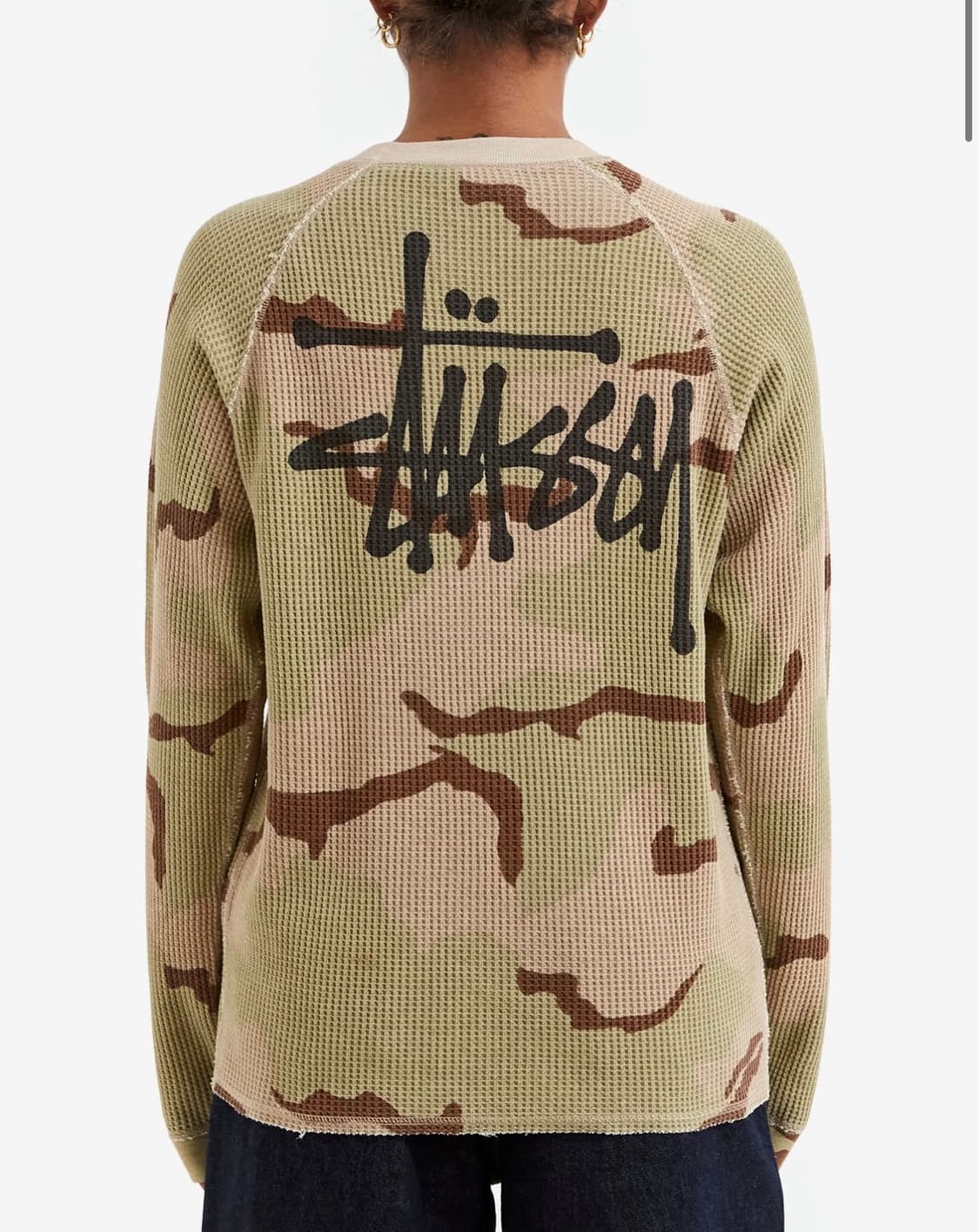 STUSSY 스투시 래글런 써멀 롱슬리브 크루 S / 샌드카모  상품이미지1