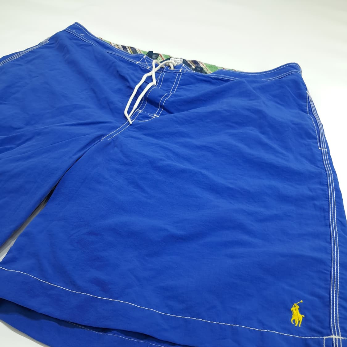 Co535 2XL 폴로 랄프로렌 90s 블루 스윔 팬츠 반바지 상품이미지4