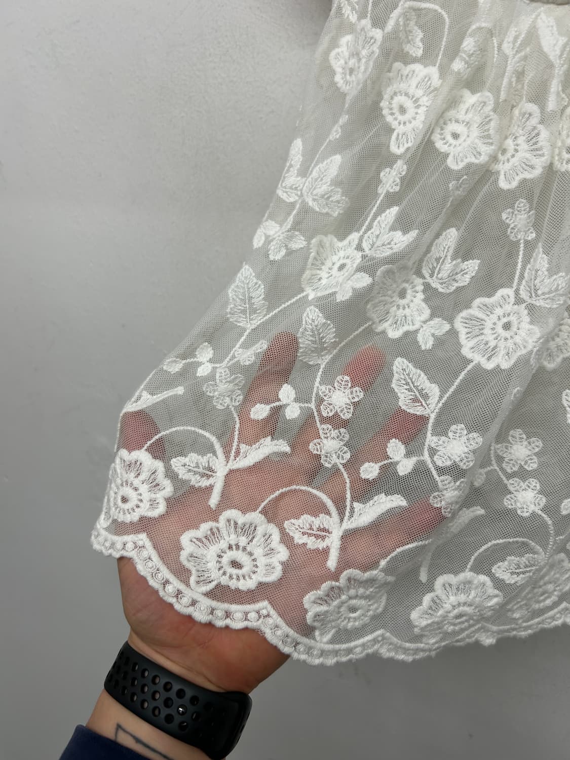 아베크롬비 화이트 레이스 블라우스 상품이미지4