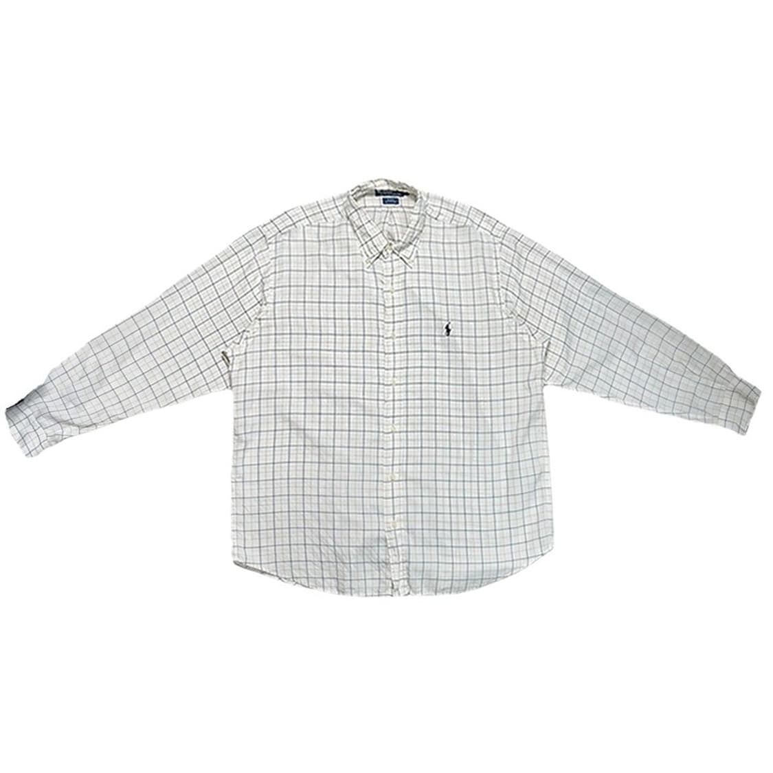 폴로랄플로렌 클래식핏 체크 셔츠 XL 상품이미지1