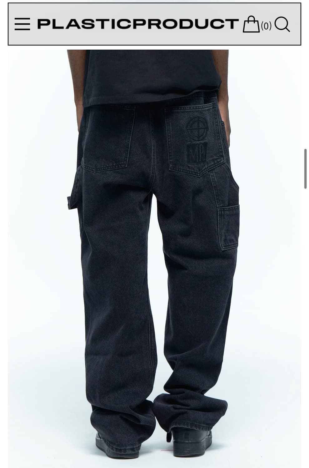 플라스틱 프로덕트 페인터 팬츠 블랙 (S) 상품이미지2