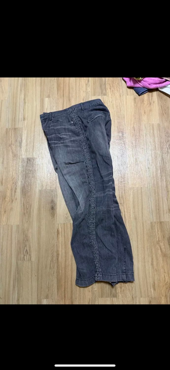 etce 블랙 데님 와이드 팬츠 M사이즈 상품이미지3