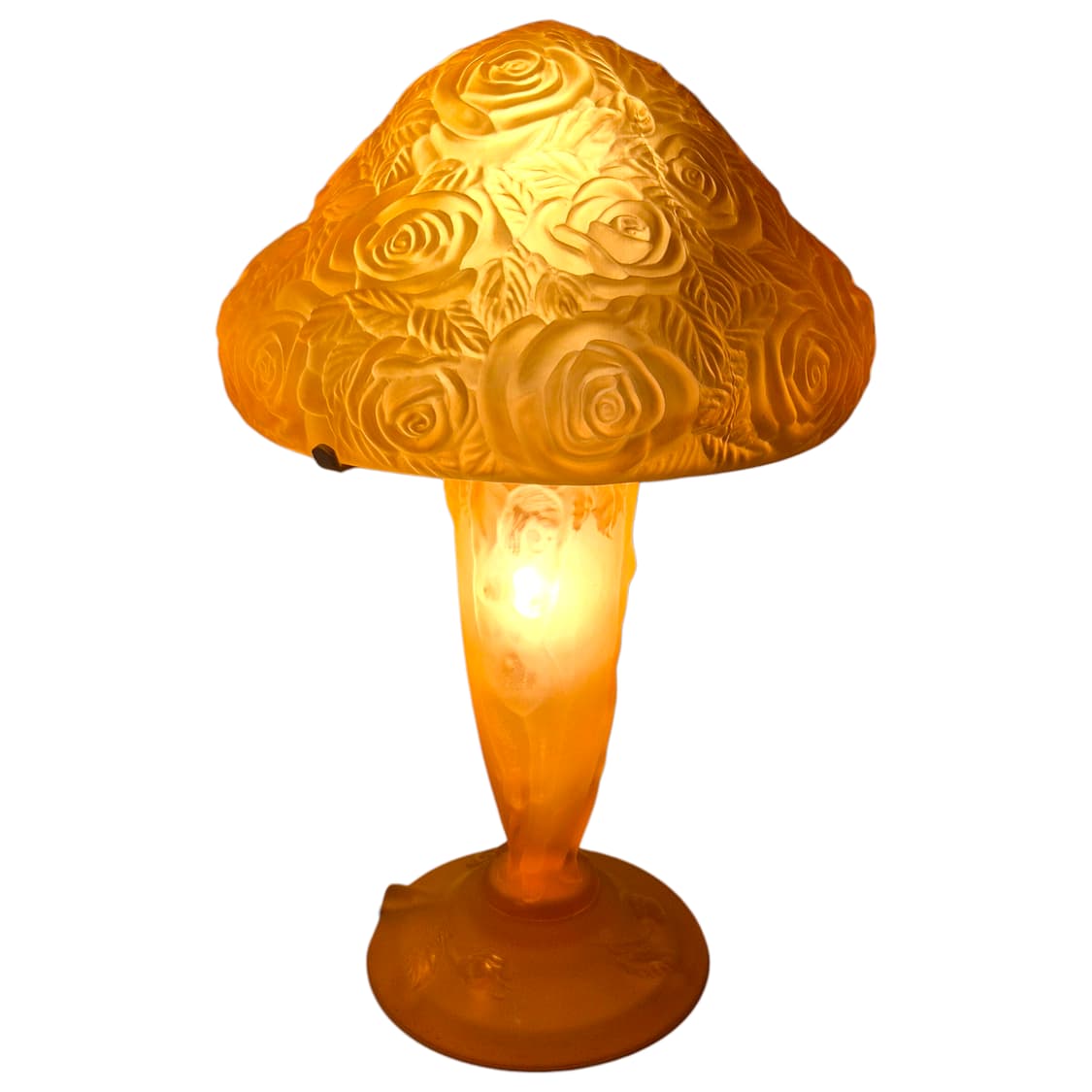 30s 프랑스 아르데코 오리지널 불투명 머쉬룸 램프 상품이미지2