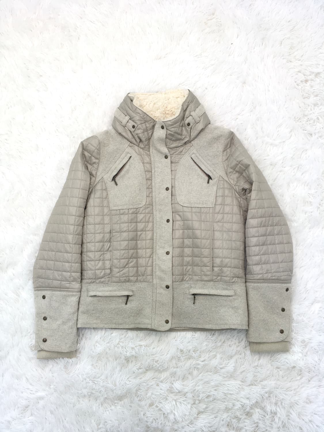 archive quilted wool zip-up jacket 상품이미지1