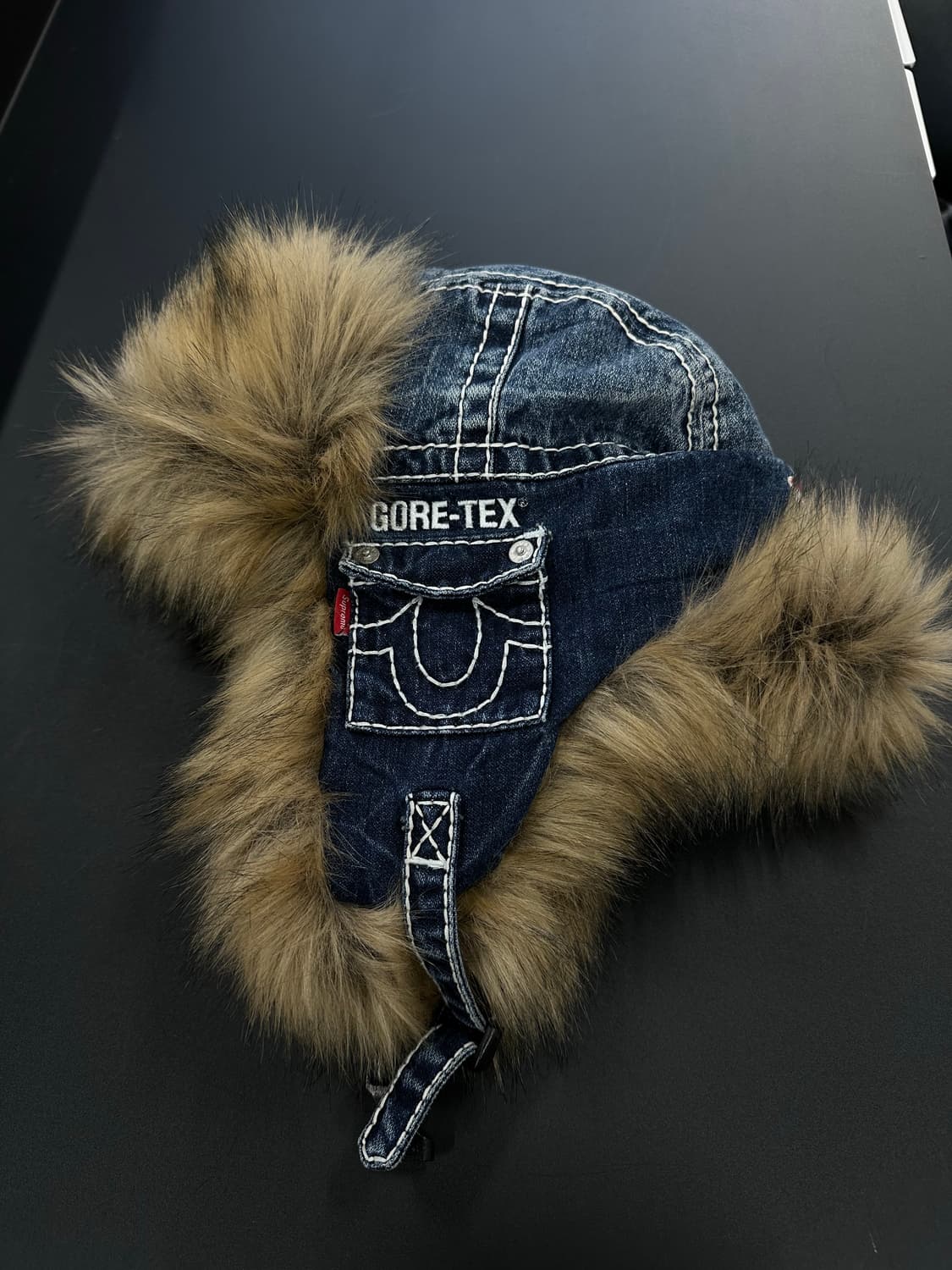 슈프림 x 트루릴리전 고어텍스 데님 트루퍼 햇 상품이미지4