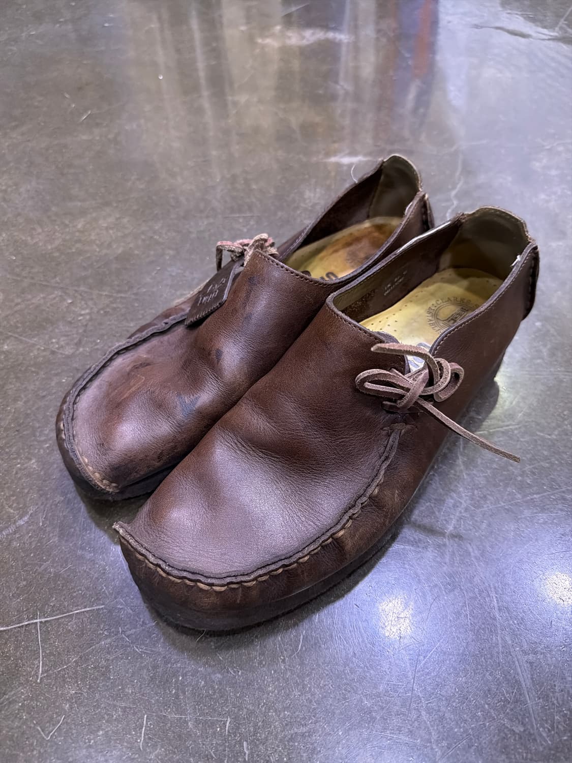 클락스 오리지널 러거 슈즈 브라운 레더 로퍼 275 상품이미지1