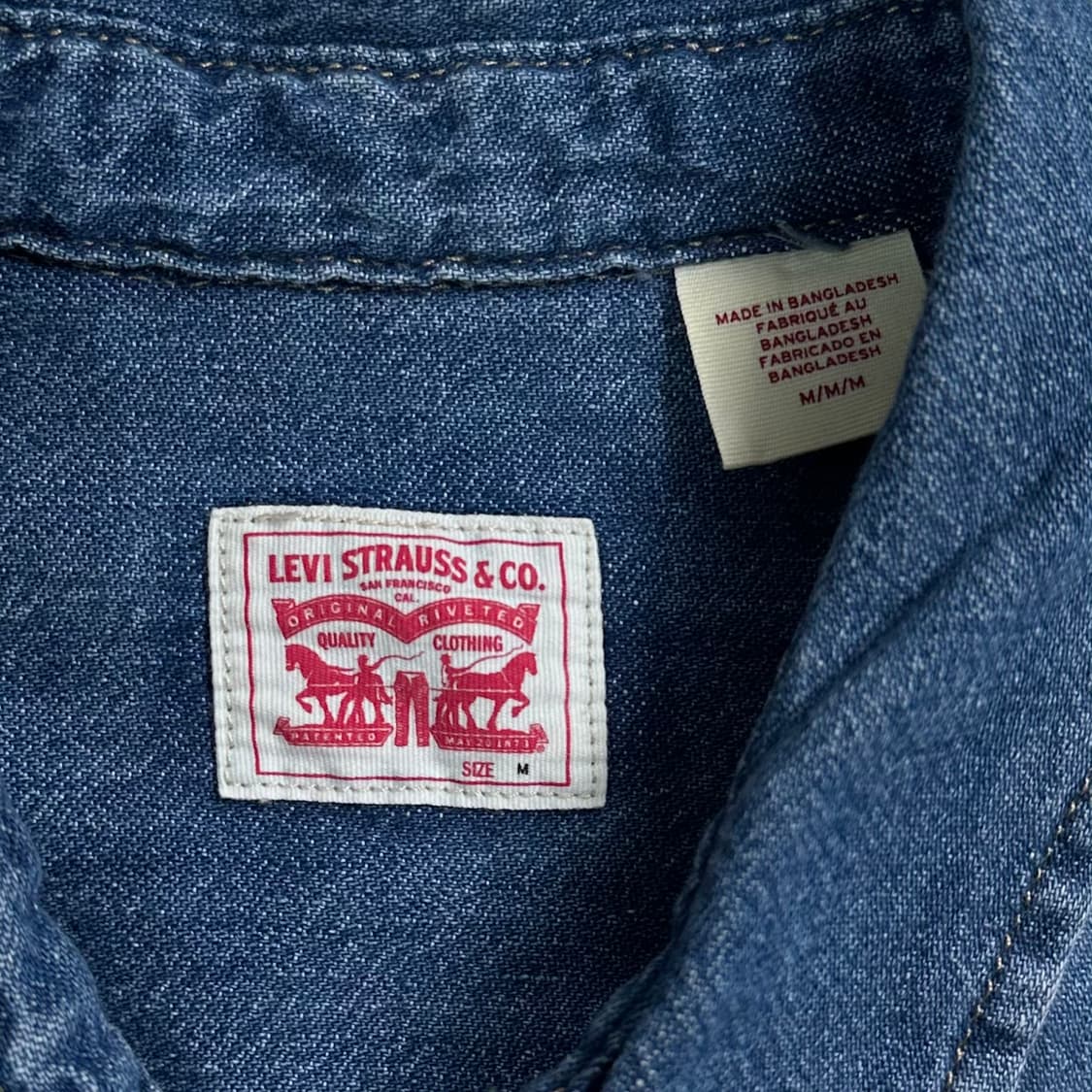 리바이스 데님 웨스턴 셔츠 상품이미지5