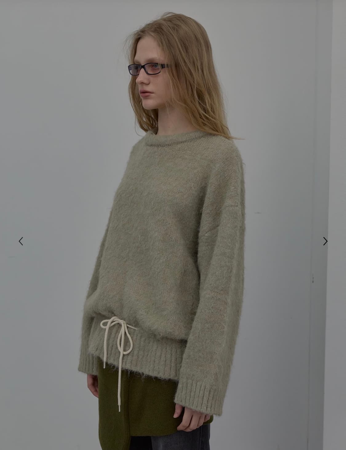 [LCDC] STRING DETAIL KNIT TOP (BEIGE) 상품이미지2