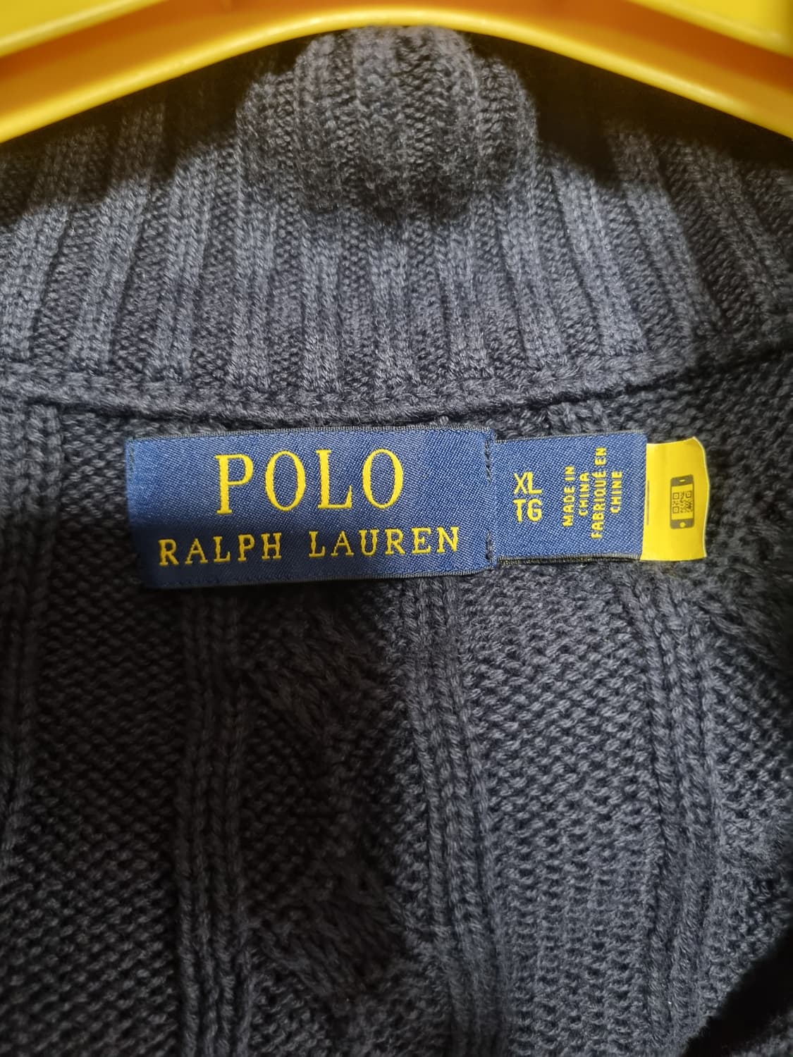 폴로랄프로렌 남성 꽈배기 반집업 니트  상품이미지3
