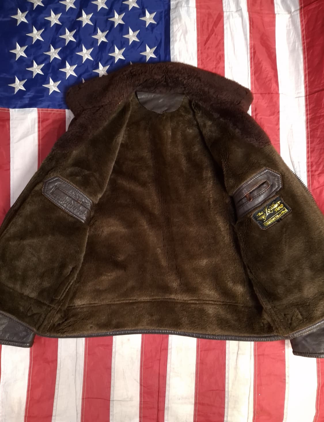 오리지날 70's Sears 레더샵 리얼레더 무스탕 상품이미지10