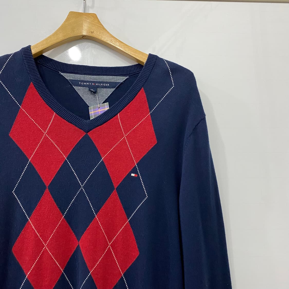 타미 브이넥 패턴 니트(M) 상품이미지3