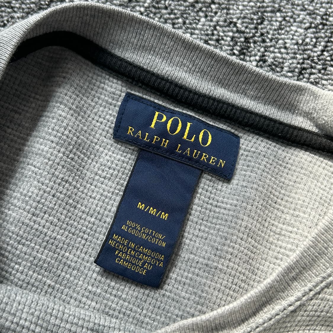 폴로 랄프로렌 그레이 와플티셔츠 상품이미지9