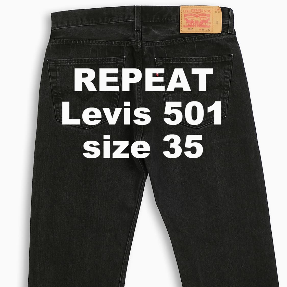 빈티지 리바이스 501 흑청 35 인치 LV50136522 상품이미지1